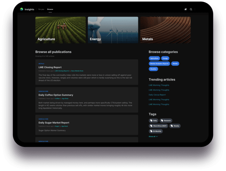 Neon Insights - landing page